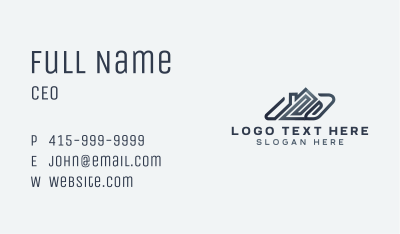 House Roofing Real Estate Business Card Image Preview