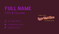 Fancy Style Cursive Wordmark Business Card Image Preview