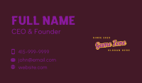 Fancy Style Cursive Wordmark Business Card Image Preview