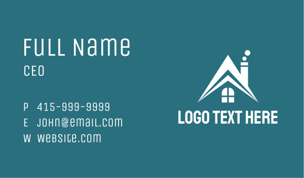 White Roof Realty  Business Card Design Image Preview