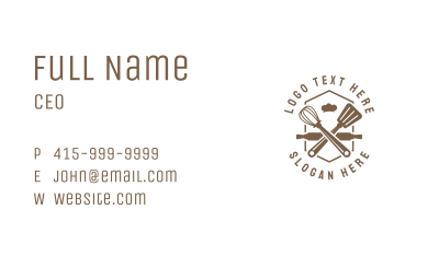 Pastry Chef Bakeshop Business Card Image Preview