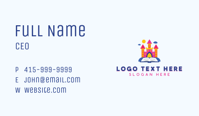 Book Daycare Kindergarten Business Card Image Preview