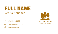 Cafe Bulb Lighting  Business Card Design