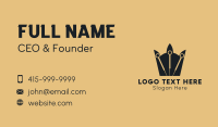 Acupuncture Needle Crown Business Card Image Preview