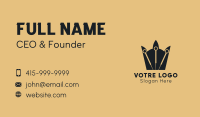 Acupuncture Needle Crown Business Card Image Preview