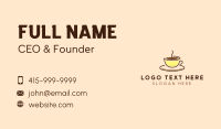 Hot Coffee Cup Business Card Preview