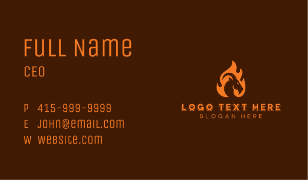 Roasted Goat Barbecue Business Card Design Image Preview