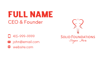 Outline Elephant Heart  Business Card Image Preview