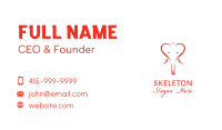 Outline Elephant Heart  Business Card Image Preview