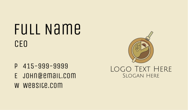 Cafe Coffee Cake Business Card Design Image Preview