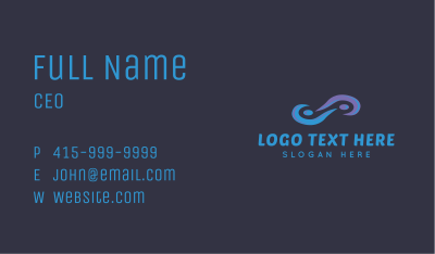 Infinity Loop Abstract Business Card Image Preview