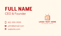 Television Media Sandwich Business Card Image Preview