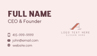 Hipster Classic Letter A Business Card Preview