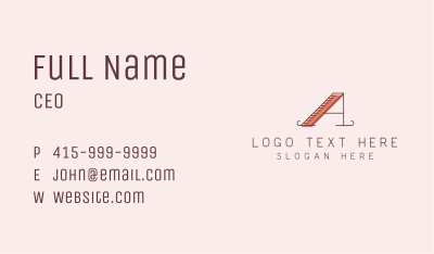 Hipster Classic Letter A Business Card Image Preview