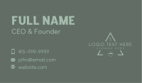 Minimalist Coffee Triangle Business Card Image Preview