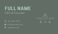 Minimalist Coffee Triangle Business Card Image Preview