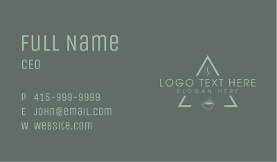 Minimalist Coffee Triangle Business Card Image Preview