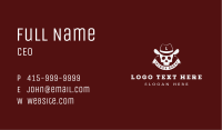 Cowboy Skull Saloon Business Card Image Preview