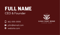 Cowboy Skull Saloon Business Card Image Preview