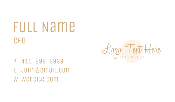 Beauty Fashion Branding Business Card Design Image Preview