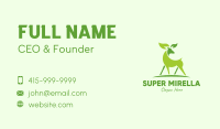 Deer Eco Leaf Sustainability  Business Card Image Preview
