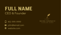 Luxury Quill Pen  Business Card Image Preview