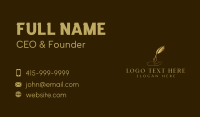 Luxury Quill Pen  Business Card Image Preview