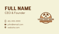Brick Hammer Construction Business Card Image Preview