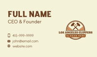 Brick Hammer Construction Business Card Image Preview