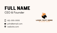 Flaming Hot Cow Business Card Image Preview