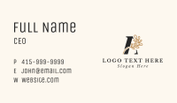 Elegant Vine Letter A Business Card Image Preview