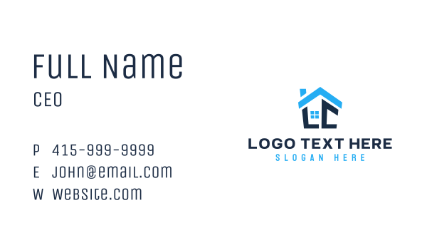 House Realty Letter L & C Business Card Design Image Preview