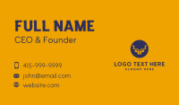 Abstract Bull Horns Business Card Design