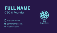 Blue Cinema Tech  Business Card Image Preview