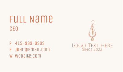 Boho Planet Earring  Business Card Image Preview