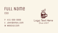 Organic Herbal Mug Business Card Image Preview