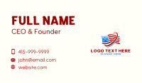 American Flag Nationalism Business Card Preview