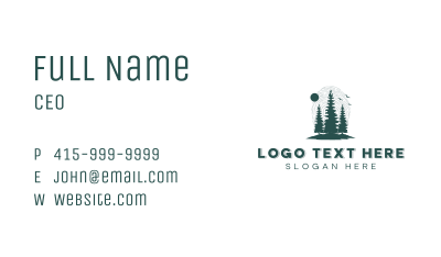 Nature Tree Thumbprint Business Card Image Preview