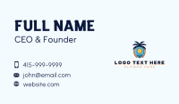 Tropical Fruit Location Pin Business Card Image Preview