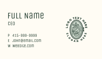 Orchid Flower Embroidery  Business Card Image Preview