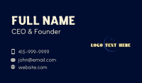 Cosmic Moon Wordmark Business Card Design