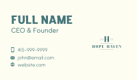 Elegant Serif Letter Business Card Image Preview