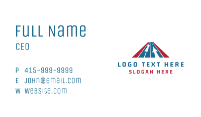 Aviation Airline Triangle Business Card