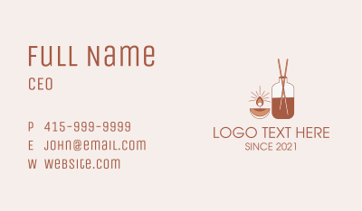 Candle Reed Diffuser Business Card