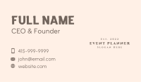 Elegant Business Wordmark Business Card Image Preview