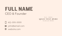 Elegant Business Wordmark Business Card Preview