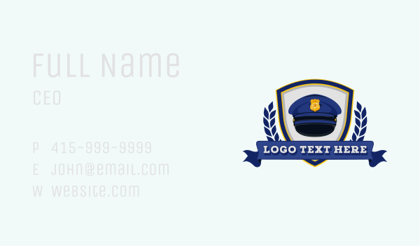Police Cap Academy Business Card Design Image Preview
