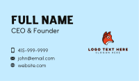 Orange Animal Outline Business Card Image Preview