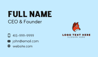 Orange Animal Outline Business Card Preview