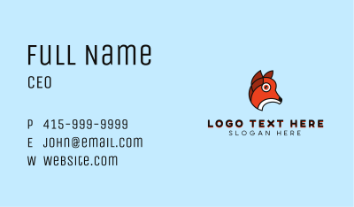 Orange Animal Outline Business Card Image Preview